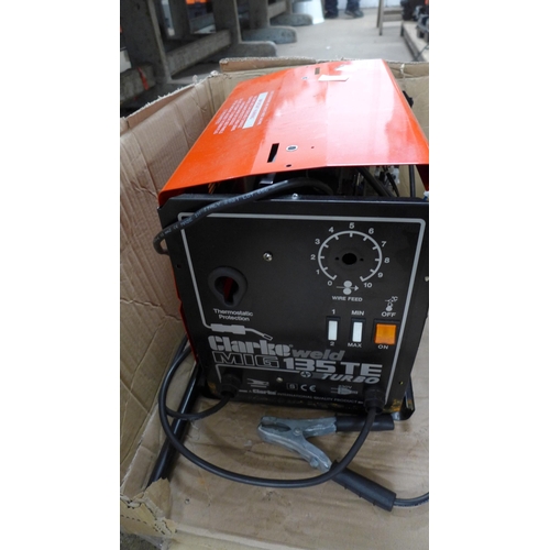 2398 - A Clarke CBM250SS 230 electric rotor pump (7791), a Clarke Weld (MIG135TE230) mig welder (7795) and ... 