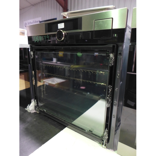 3064 - AEG Single SousVide Oven - Damaged Glass Door - model: BSK892330M, H594xW594xD567 Original RRP £1249... 