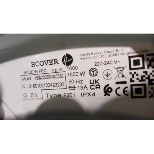 3072 - Hoover H-Wash 300 Pro Integrated 9kg Washing Machine - model: HBWODS 69TAMCE (446-92) * This lot is ... 