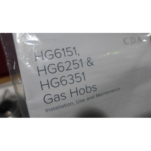 3076 - CDA Gas 4-Burner Hob, Model: HG6151SS Original RRP £137.5 inc. vat (446-22) * This lot is subject to... 