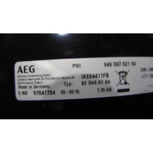 3093 - AEG 4-Zone SenseBoil Induction Hob - Chipped Corner model: IAE84411FB (446-89) * This lot is subject... 