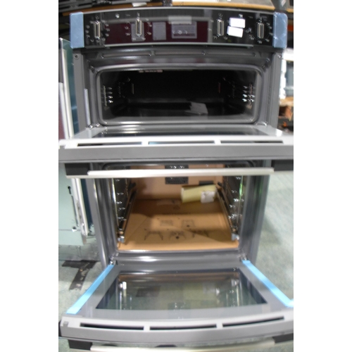 3118B - Neff Integrated Double Oven - model: UIACE5HN0B (Scratched Handle & Missing Shelves)