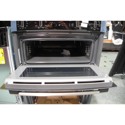 3118B - Neff Integrated Double Oven - model: UIACE5HN0B (Scratched Handle & Missing Shelves)