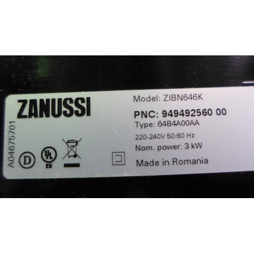 3133 - Zanussi 4-Zone Induction Hob, Model: ZIBN646K H52xW590xD520 Original RRP £374.17 inc. vat (446-148) ... 