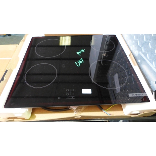 3135 - Bosch Ceramic 4-Zone Hob - Model: PKE61RAA8B  (446-147) * This lot is subject to vat