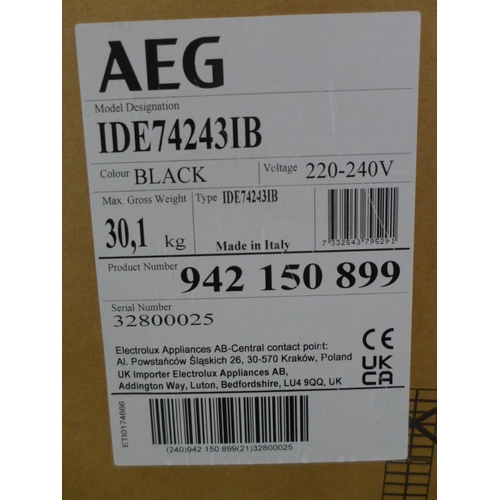 3137 - AEG 4-Zone Venting Induction Hob - model: IDE74243IB, Original RRP £1582.5 inc. vat (446-49) * This ... 