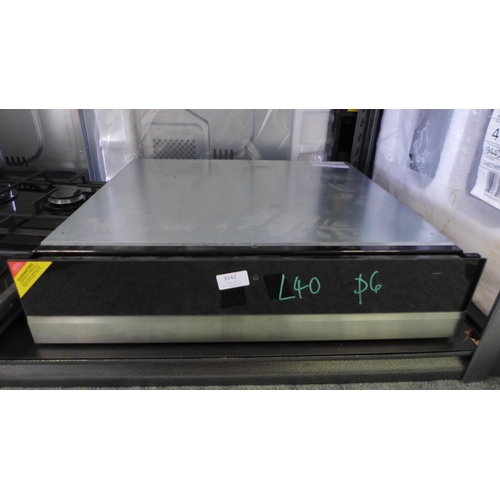 3142 - Bosch Serie 8 Warming Drawer - model: BIC630NS1B (446-40) * This lot is subject to vat