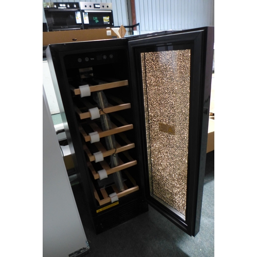 3150 - Viceroy 30cm Under-Counter Wine Cooler - Damaged Glass Door - model: WRWC30BKED, Original RRP £332.5... 