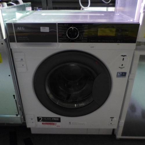 3160 - AEG 7000 Series - Integrated 8kg Washing Machine - Model: LF7C8636BI (446-28) * This lot is subject ... 