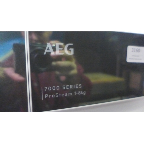 3160 - AEG 7000 Series - Integrated 8kg Washing Machine - Model: LF7C8636BI (446-28) * This lot is subject ... 