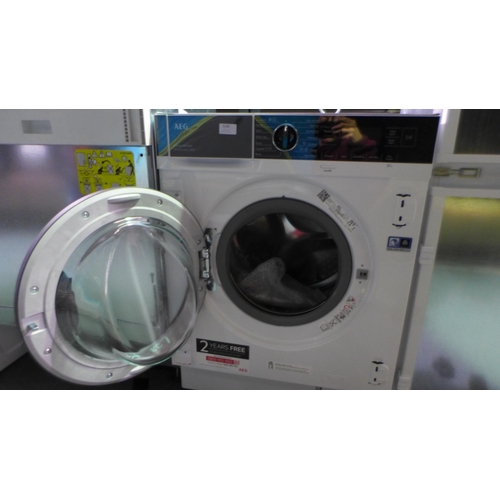 3160 - AEG 7000 Series - Integrated 8kg Washing Machine - Model: LF7C8636BI (446-28) * This lot is subject ... 