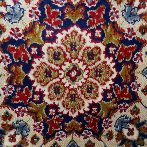 1498 - A Red ground full pile cashmere floral design rug (230x160cm)