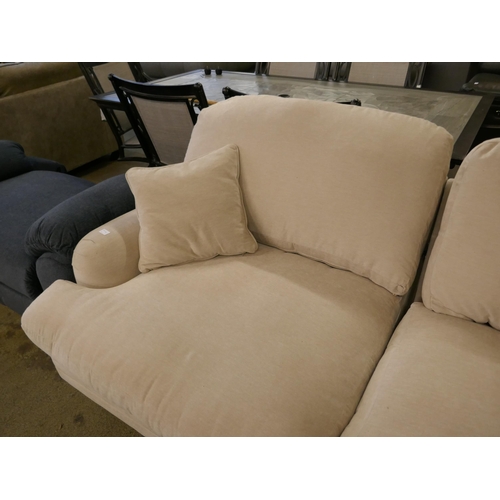 1517 - Cream L shaped sofa - damaged frame and a chair section