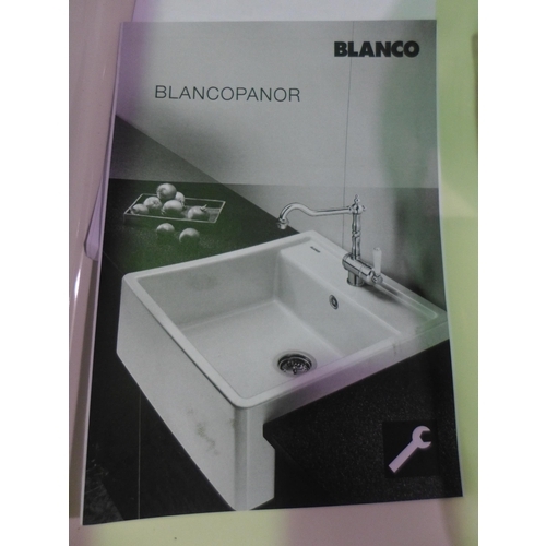 3138 - Blanco Panor Ceramic Belfast Style - White Sink, 630x600 Original RRP £332.5 inc. vat (446-48) * Thi... 