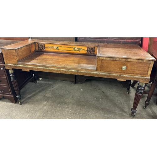 167 - A George IV inlaid mahogany side table