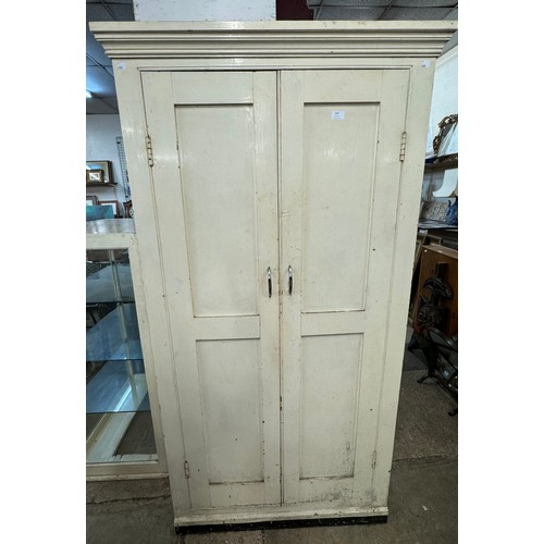 267 - A Victorian painted pine kitchen cupboard