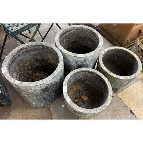 274 - Four concrete planters