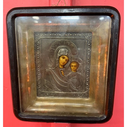 420 - A framed continental religious icon