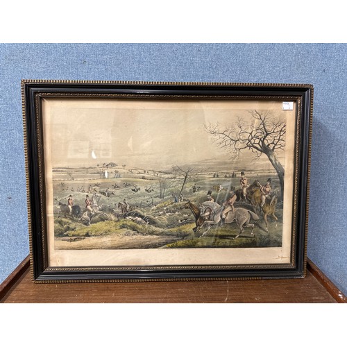 333 - Six fox hunting prints, framed