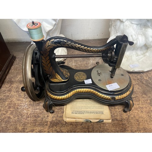 410 - A Jones Hand Machine sewing machine