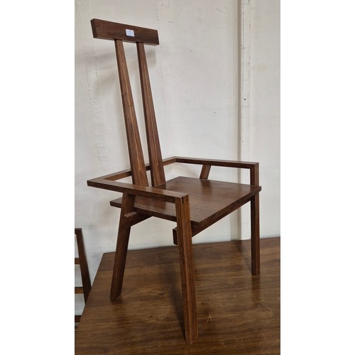 11 - An Art Deco style inlaid walnut side chair