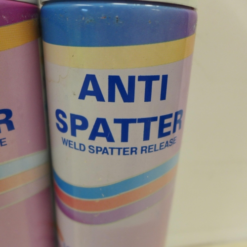 2028 - Six 500ml cans of weld anti-spatter release spray