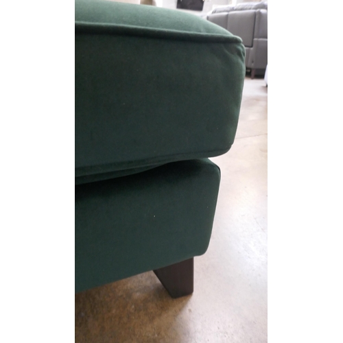 1323 - Forest green velvet footstool