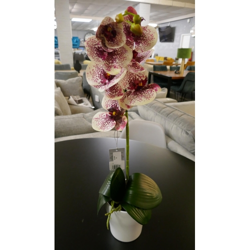 1338 - A single stem artificial Orchid, H 60cms (51237907)   #