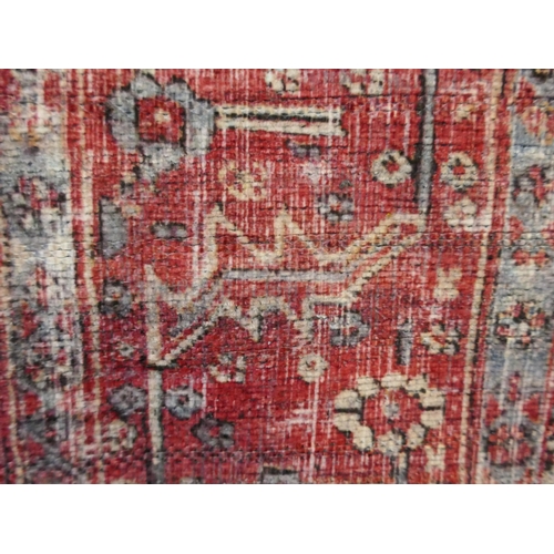 1347 - A Multi-coloured ground vintage look carpet with medallion design (200x300cm)