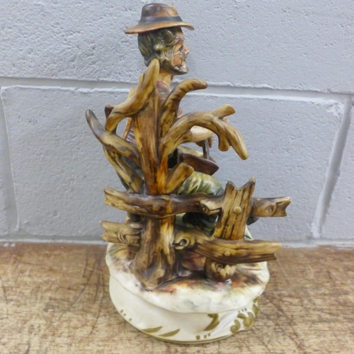 1043 - A large Capodimonte figure of a tramp **PLEASE NOTE THIS LOT IS NOT ELIGIBLE FOR IN-HOUSE POSTING AN... 