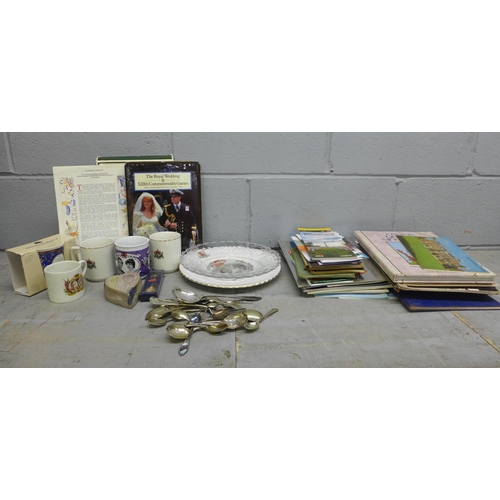 1063 - A collection of Royalty related collectables including commemorative china and ephemera, together wi... 