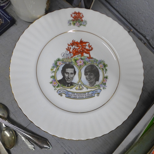 1063 - A collection of Royalty related collectables including commemorative china and ephemera, together wi... 