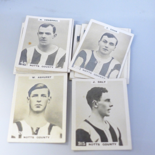 647 - Football cigarette and trade cards including 