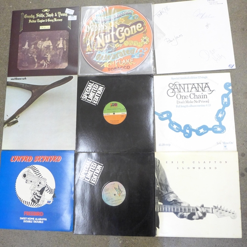 648 - LP records including Small Faces, Ogdens' Nut Gone, Wishbone Ash, Official Bluesband Bootleg album, ... 