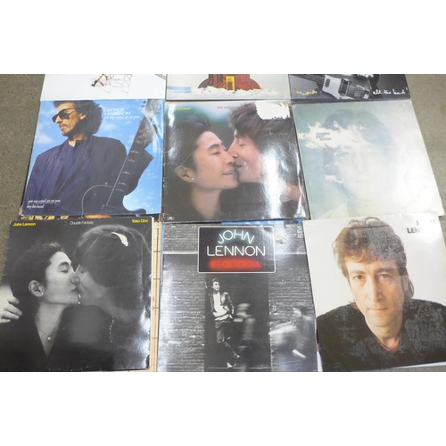 660 - John Lennon, George Harrison and Paul McCartney/Wings LP records and one 12
