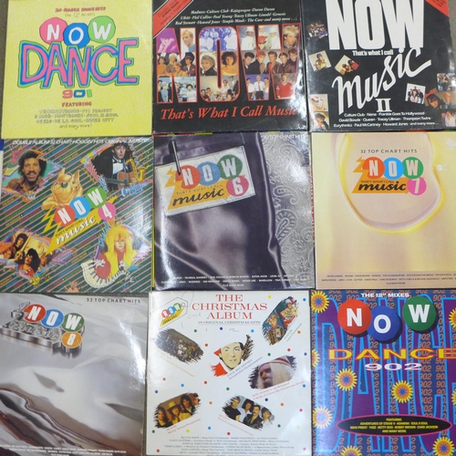 665 - Nineteen 'Now Thats What I Call Music' LP records including Dance and 12