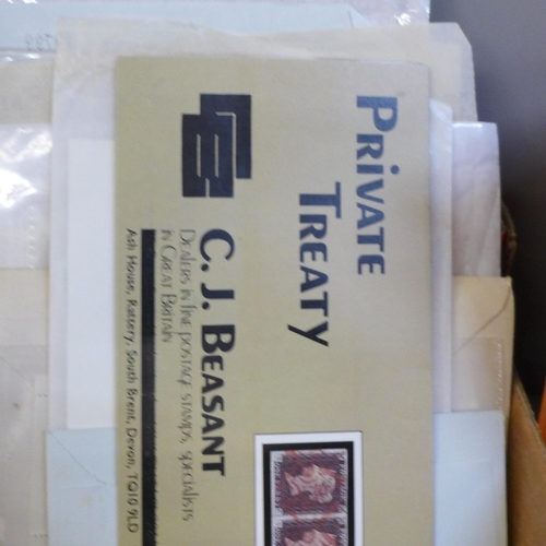 671 - A box of philatelic ephemera