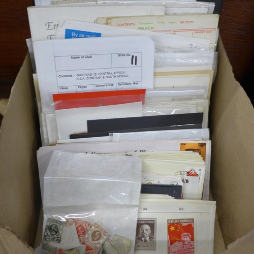 679 - A box of stamps, covers, etc.