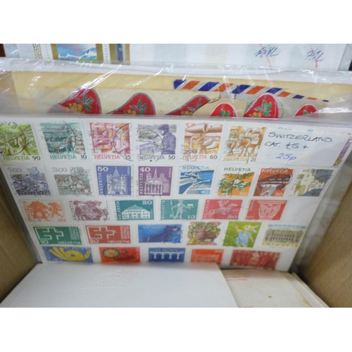 679 - A box of stamps, covers, etc.