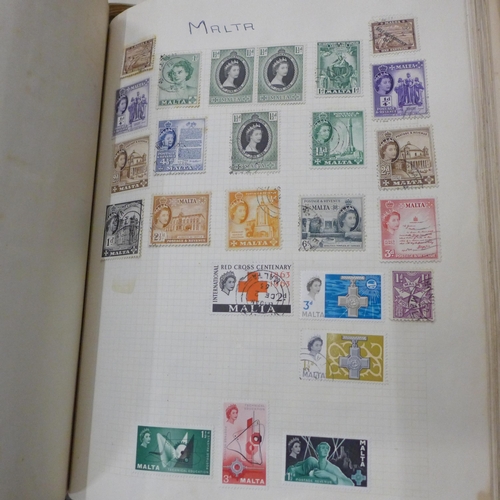 698 - A box of stamps, covers, etc - loose and in albums