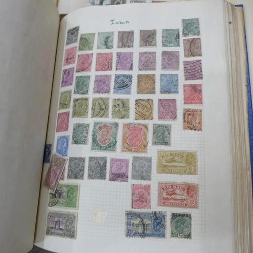 698 - A box of stamps, covers, etc - loose and in albums