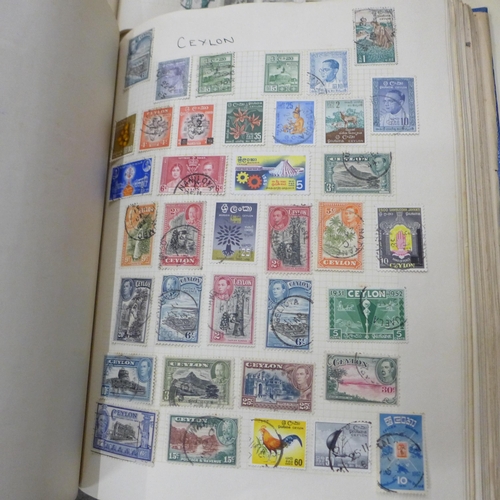 698 - A box of stamps, covers, etc - loose and in albums