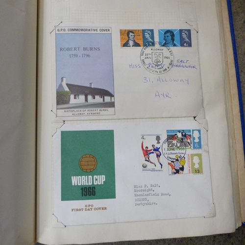 698 - A box of stamps, covers, etc - loose and in albums