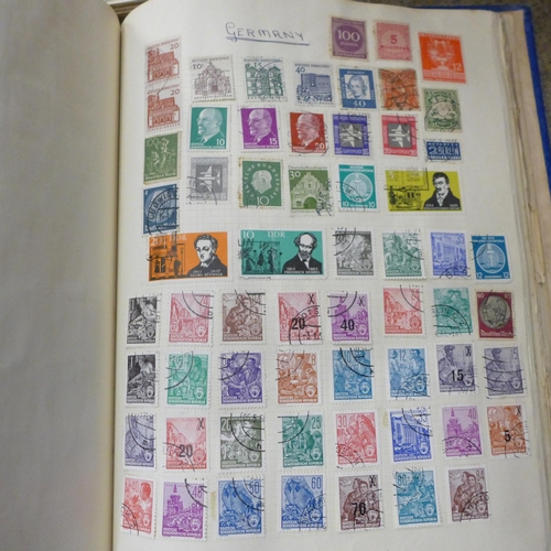 698 - A box of stamps, covers, etc - loose and in albums