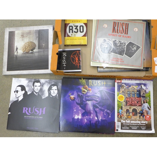 700 - A Rush collection of LP records, box sets, magazines, DVD and CD sets, including Rush in Rio 4-LP se... 