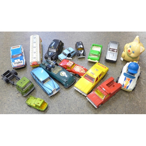 703 - Corgi, Dinky and other die-cast model vehicles, playworn