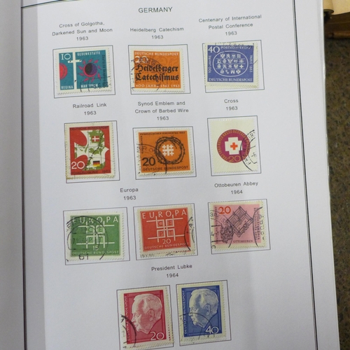 705 - A large collection of worldwide stamps including Isle of Man, West Germany, Greece, Italy, Sweden an... 