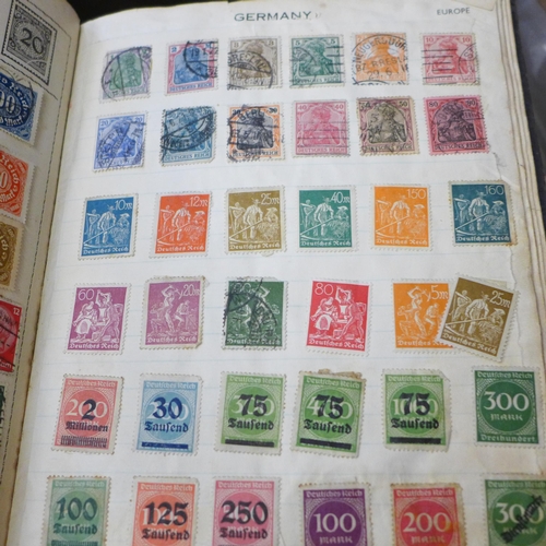 705 - A large collection of worldwide stamps including Isle of Man, West Germany, Greece, Italy, Sweden an... 