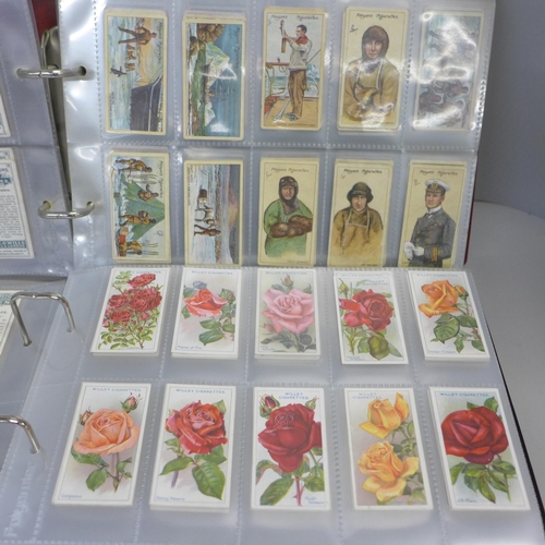 739 - Two albums of cigarette cards, Wills and Players