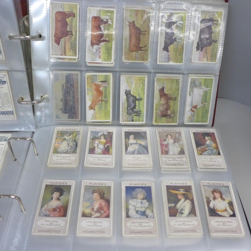 739 - Two albums of cigarette cards, Wills and Players